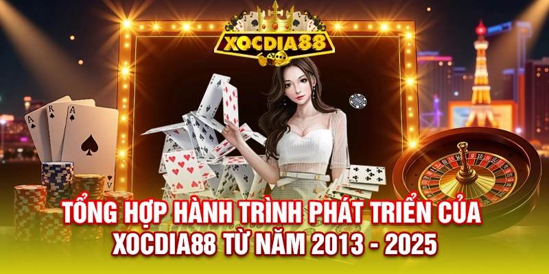 Tổng hợp hành trình phát triển của XOCDIA88 từ năm 2013 - 2025